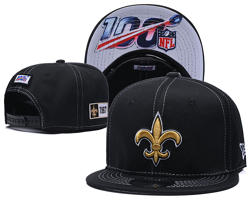 NFL New Orleans Saints 2019 100th Season Stitched Snapback Hats 027